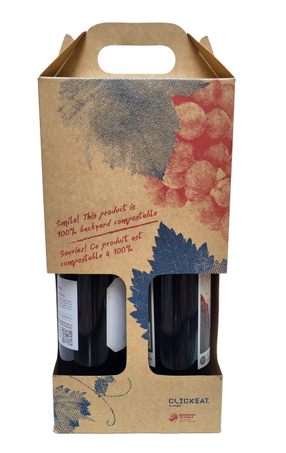 WINE BOTTLE HOLDER RED