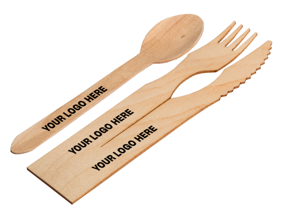 B2B TRIO CUTLERY SET WITH LOGO