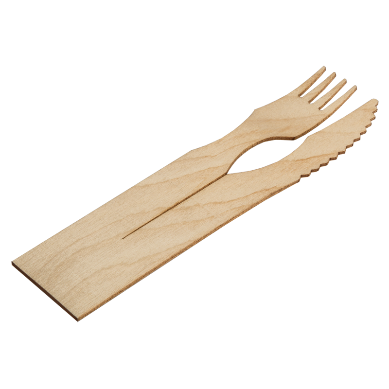 B2B DUO CUTLERY SET WITHOUT LOGO 6.9"