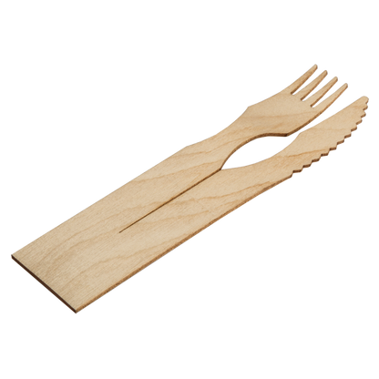 B2B DUO CUTLERY SET WITHOUT LOGO 6.9"