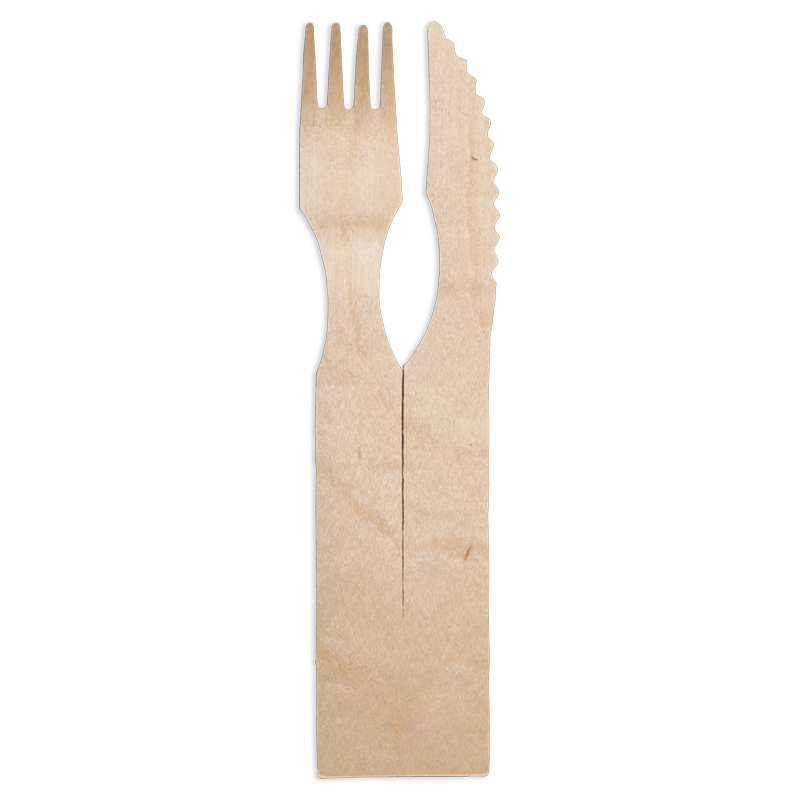B2B DUO CUTLERY SET WITHOUT LOGO 6.9"