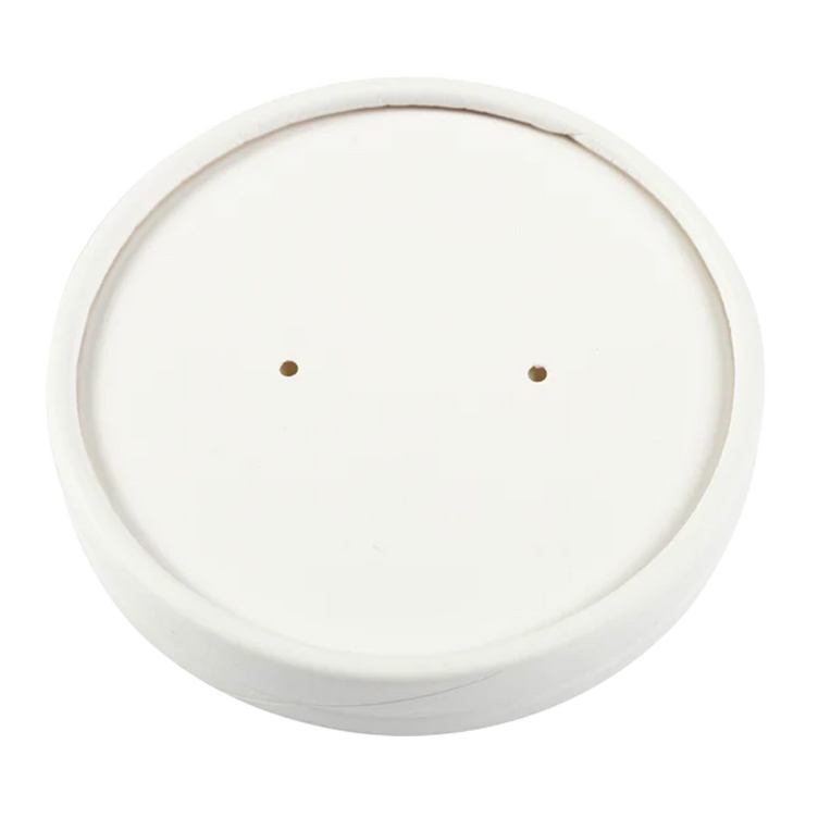 Paper vented lids for 26/32oz cups with water based liner