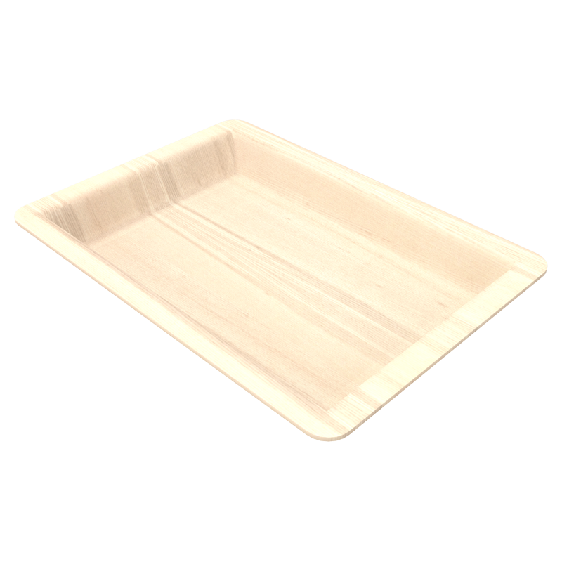 WOODEN RECTANGULAR PLATE 7.8*5.7*0.7