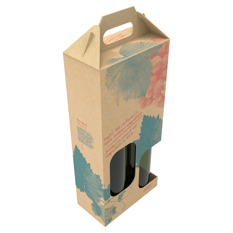 WINE BOTTLE HOLDER RED
