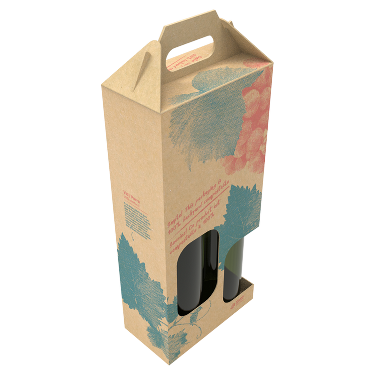 WINE BOTTLE HOLDER RED